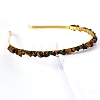 Natural Tiger Eye Hair Bands PW-WGC1C33-24-1