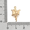 Brass Micro Pave Clear Cubic Zirconia Pendants CU-K001-19G-3