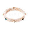 Fashionable Acrylic Rhinestone Bangles for Women FS-WGD146D-01-2