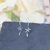 201 Stainless Steel Dangle Earrings FS-WG73688-02-1