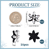 16Pcs Glass Sew On Patches PATC-FG0003-86A-2