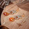 12Pcs Brass Stud Earring Findings KK-BC0008-43-4