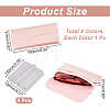 AHADEMAKER 4Pcs 4 Colors PU Imitation Leather Glasses Case AJEW-GA0005-19-4