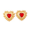 Alloy Rhinestone Stud Earrings for Women WG30F2B-01-5
