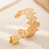 Iron Textured Heart Cuff Bangles & Rings Sets for Women WG0A4C8-01-3