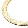2Pcs 2 Styles Brass Flat Snake Chain Necklaces Set NJEW-P289-12G-3