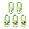 Spray Painted Eco-Friendly Alloy Swivel Snap Hooks Clasps PALLOY-T080-02S-NR-1