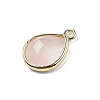 Natural Rose Quartz Faceted Pendants G-U019-05G-09-2