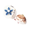 Glass Seed Baeded & Natural Shell Pendants PALLOY-MZ01370-2