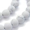 Synthetic Turquoise Beads Strands G-P387-02-6mm-3