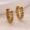 304 Stainless Steel Hoop Earrings EJEW-B142-01G-1