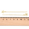 Brass Clear Cubic Zirconia Ear Thread EJEW-H182-05A-G-5