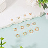 12Pcs 3 Styles Brass Open Jump Rings KK-TA0008-82G-5