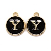 Golden Plated Alloy Charms LS-ENAM-S118-02Y-1