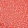 Baking Paint Pearlized Glass Seed Beads SEED-T008-03J-3