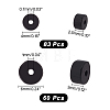 143Pcs 2 Sizes Natural Black Onyx(Dyed & Heated) Beads G-AR0005-03-2