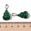 Synthetic Malachite Pendants G-B127-03P-07-4