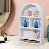 Arch Shaped Gesso Jewelry Display Stands for Rings ODIS-WH0095-028-5