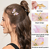 8Pcs 8 Style Double Layers Tulle Butterfly Alligator Hair Clips PHAR-CP0001-06-4