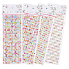 4 Sheets 4 Styles Acrylic Self Adhesive Stickers DIY-GF0014-71A-1