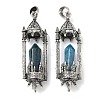 Natural Gemstone Faceted Pointed Bullet Shaped Big Pendants G-P613-01AS-01-1