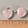 Natural Rose Quartz Pendants GG-CBAA0EE-04P-18-3