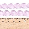 Frosted Glass Beads Strands GLAA-T023-30B-4