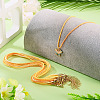 10Pcs Cotton & Metallic Cord Necklace Making NJEW-TAC0055-7