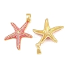 Brass Enamel Pendants KK-E800-08B-G-2