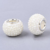 Resin Rhinestone European Beads RPDL-T002-04M-2