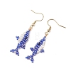 Handmade Glass Seed Beaded Dangle Earrings EJEW-MZ00721-5