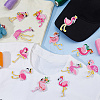 12Pcs Polyester Embroidery Cloth Iron On Patches DIY-WH0671-480-4