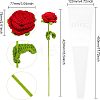 Cotton Knitting Artificial Flower AJEW-WH0013-51-2