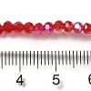 Electroplate Transparent Glass Beads Strands EGLA-A035-T3mm-L07-4