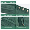 Portable Rectangle Velvet Jewelry Storage Rolls ABAG-WH0046-105C-6