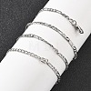 Brass Figaro Chains Necklaces for Women NJEW-D302-29P-3