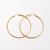 Ion Plating(IP) 304 Stainless Steel Hoop Earrings EJEW-N0016-11G-K-1