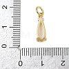 Brass Micro Pave Cubic Zirconia Pendants X-KK-C114-25G-4