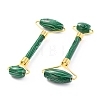 Synthetic Malachite Brass Face Massager MRMJ-G009-43G-2