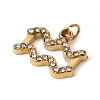 304 Stainless Steel Pendants STAS-B128-50G-3