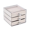 3-Tier PET Plastic Jewelry Storage Drawer Boxes CON-N016-08A-1