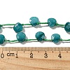 Synthetic Turquoise Dyed Beads Strands X-G-F513-02A-01-4