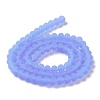 Imitation Jade Solid Color Glass Beads Strands EGLA-A034-J8mm-MD03-3