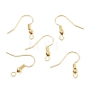 Brass Earring Hooks X-KK-C024-18KCG-1