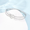 304 Stainless Steel Hinged Bangles for Women BJEW-F527-02P-3