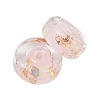Luminous Handmade Foil Glass Beads LAMP-P020-01A-04-3