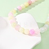 10MM Dyed Natural Green Jade Round Beaded Necklaces GG-CBAA808-04P-D-3