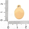 304 Stainless Steel Pendant Cabochon Settings STAS-D264-08D-G-3