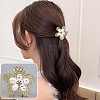 Flower Alloy Rhinestone Claw Hair Clips PW-WG5936D-01-1