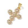 Brass Micro Pave Cubic Zirconia Pendants KK-L268-015G-A01-2